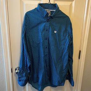 Cinch / Large / Cotton Button Up Long-sleeve